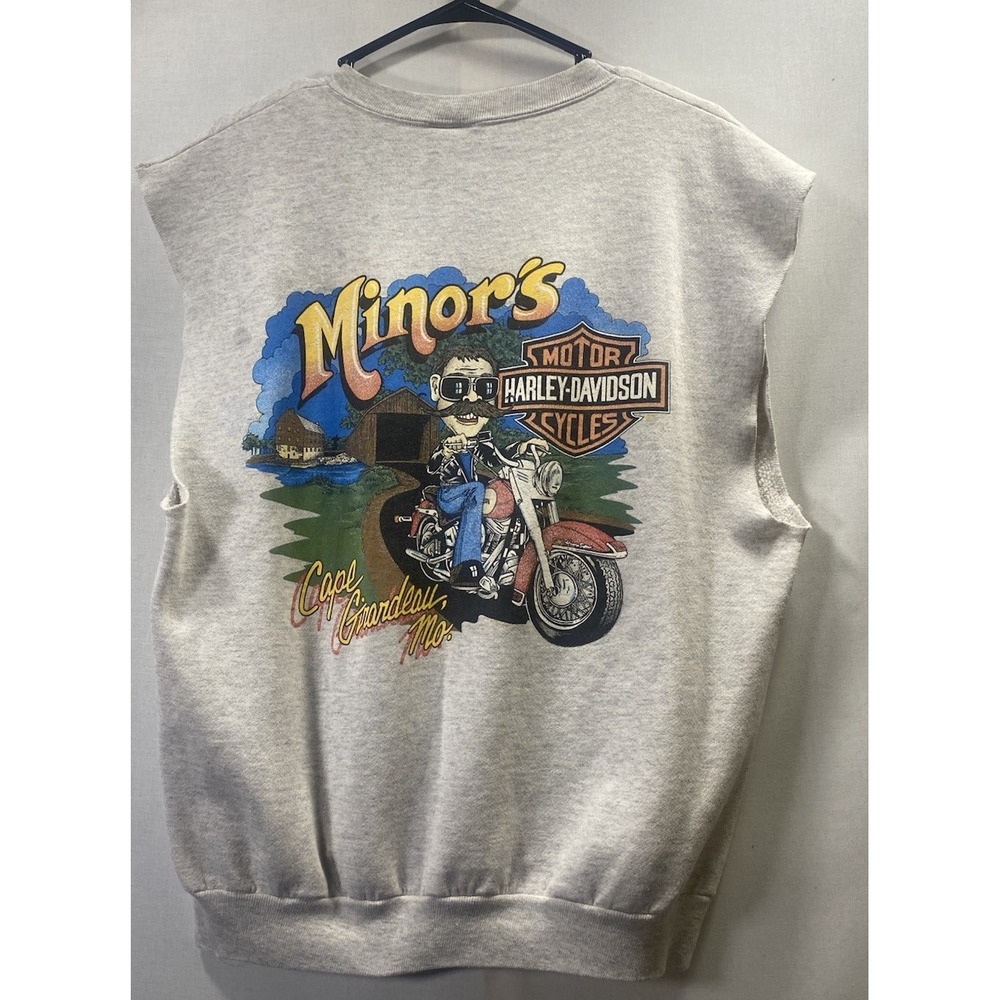1996 Harley Rules Sleeveless Sweatshirt Minors Harley Davidson Cape Girardeau‎ L